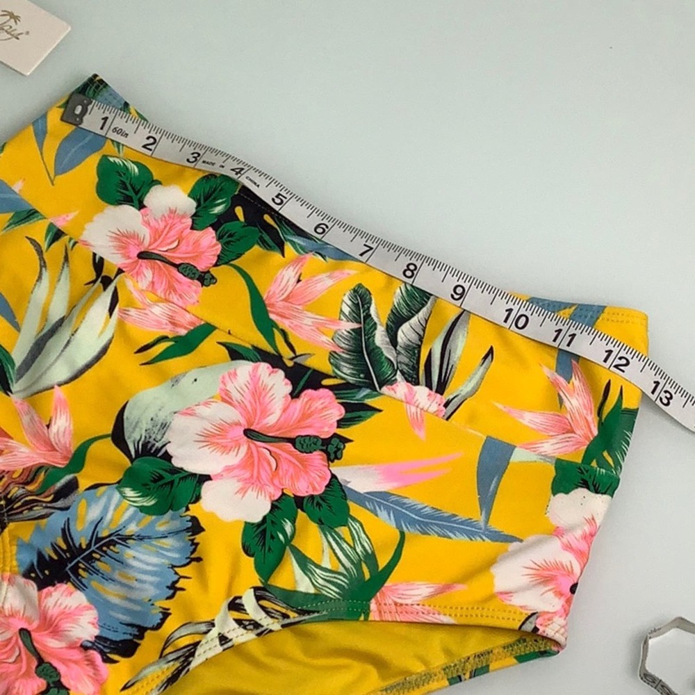 Beach Joy Bikini Tropical High waisted bikini size small NWT - Picture 13 of 16